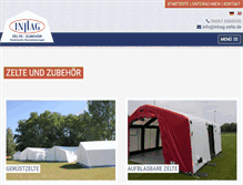 Tablet Screenshot of inhag-zelte.de